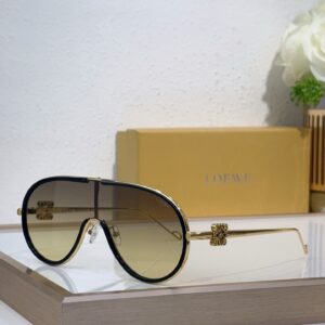 LOEWE Lw40177U New High-Quality Fashionable Aesthetically Pleasing Oval Sunglasses Women Men