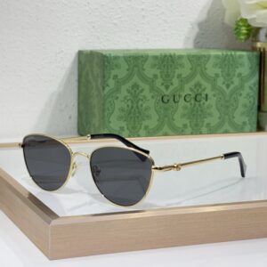 GUCCI GG1595O New High-Quality Fashionable Aesthetically Pleasing Square metal frame SUNGLASSES Women Men