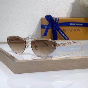 LOUIS VUITTON Z3015U New High-Quality Fashionable Aesthetically Pleasing Frameless cat's eye Sunglasses Women Men
